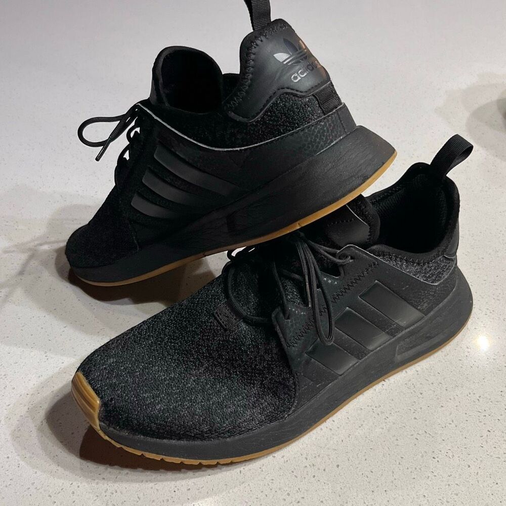Adidas X_PLR Black Gum Shoes Mens 8.5 Black Knit Sneakers B37438 2018